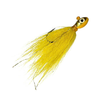 Charlies Pompano Bucktail Jig Yellow Shad